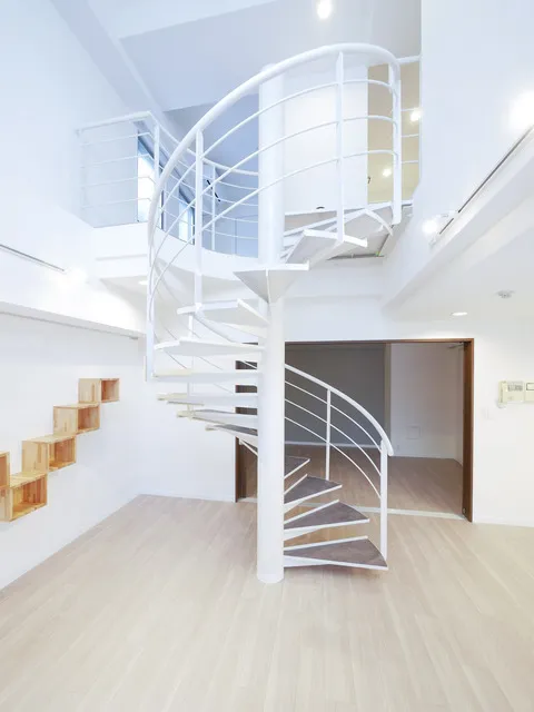 HF Meguro Gyoninzaka Residence - Interior - ["Stairs", "Wood", "Interior design"]
