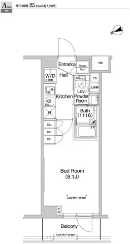 Proud Flat Yoyogi Hachiman - Floor Plan - []