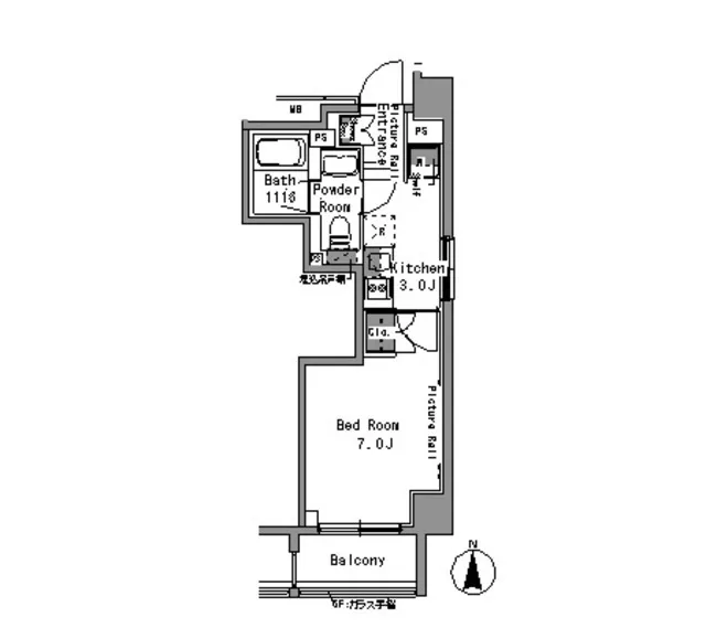 Park Axis Akihabara - Floor Plan - ["Floor plan", "Diagram", "Plan"]