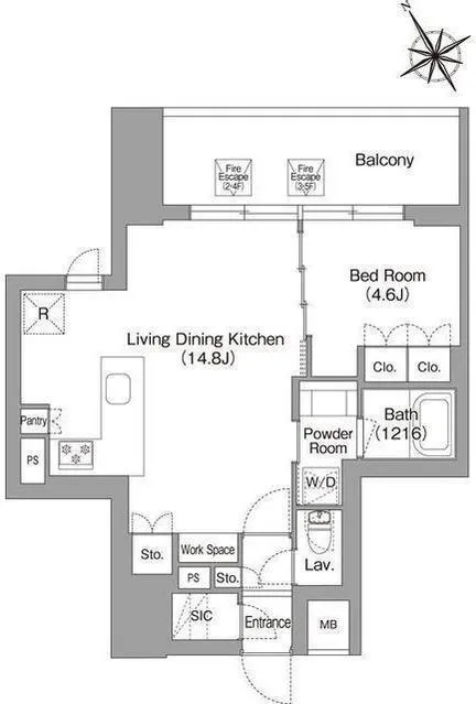 Baus Flats Kuramae - Floor Plan - ["Diagram", "Plan", "Floor plan"]