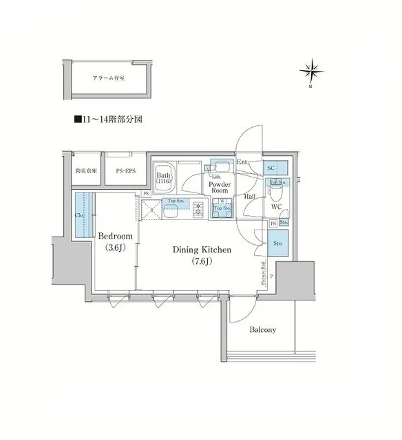 Stylio Kamata West - Floor Plan - ["White", "Diagram", "Plan"]
