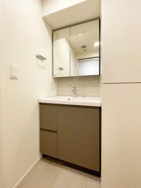 Brillia Ist Asakusa - Interior - ["Flooring", "Bathroom Sink", "Bathroom cabinet"]