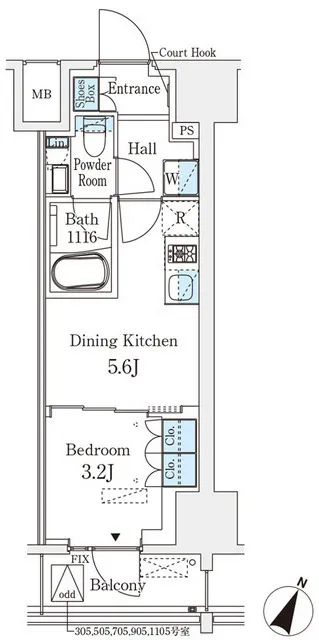 Belfirth Kanda Jimbocho - Floor Plan - []