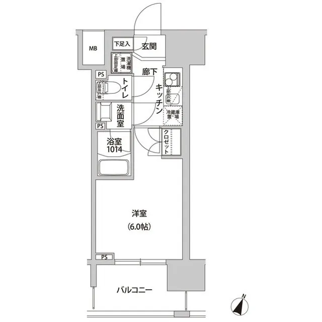 Lacras Hatagaya - Floor Plan - ["Rectangle", "Font", "Parallel"]