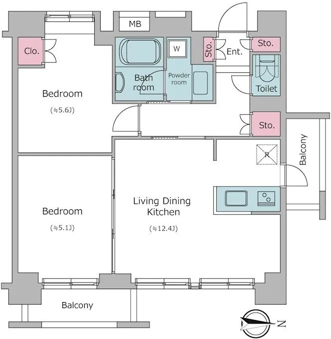 Residia Shinjuku East Ⅱ - Floor Plan - ["White", "Floor plan", "Diagram"]