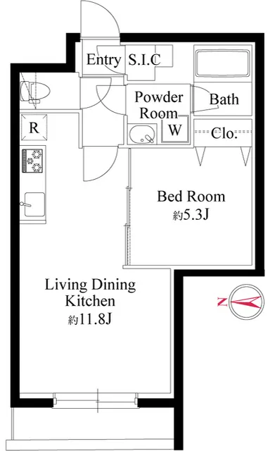 Grand Paseo Yoyogi Uehara II - Floor Plan - ["White", "Floor plan"]