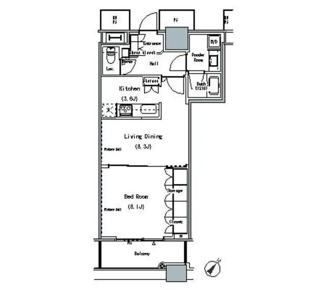 The Tokyo Towers Midtower - Floor Plan - ["Floor plan", "Text", "Diagram"]