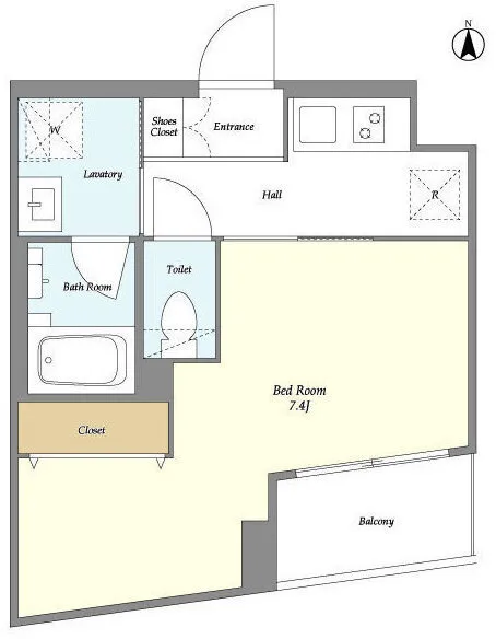 Stylio Higashi-Shinagawa - Floor Plan - ["White", "Floor plan"]