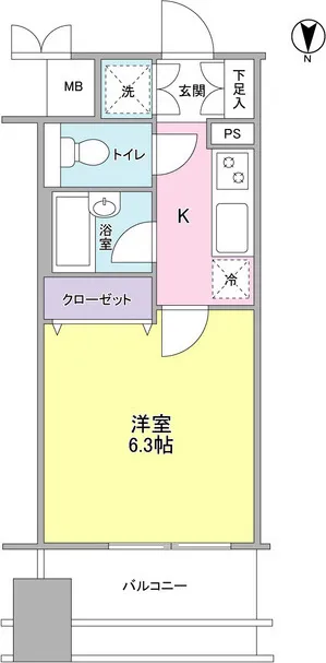 Prospect Glarsa Hiroo - Floor Plan - ["Rectangle", "Parallel", "Font"]