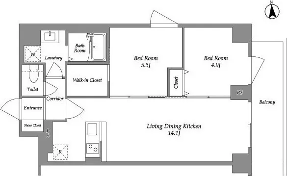 KDX Residence Kamiitabashi - Floor Plan - ["White", "Diagram", "Plan"]