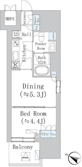 Westa Itabashi Nakajuku - Floor Plan - ["White", "Floor plan"]