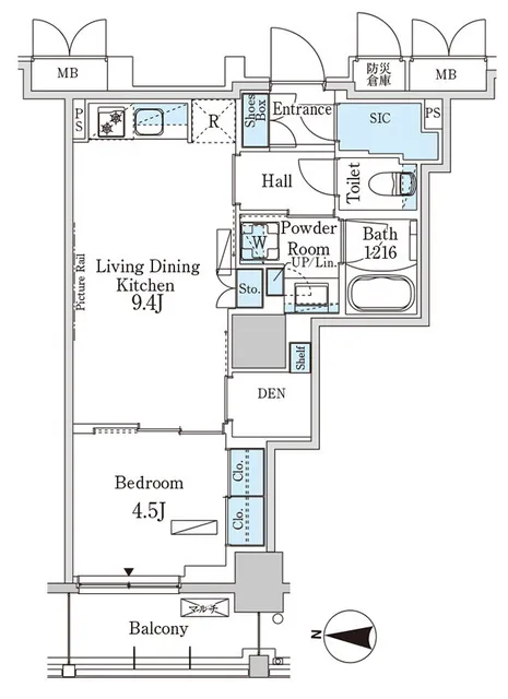 Park Axis Headquarters Azumabashi South Residence - Floor Plan - ["Schematic", "Rectangle", "Font"]