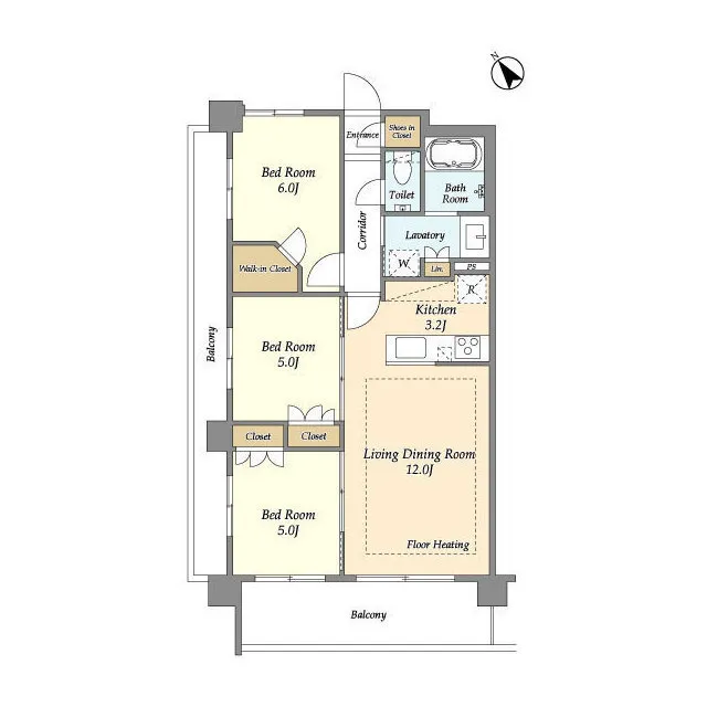 Century Oyamadai Grace - Floor Plan - ["Rectangle", "Handwriting", "Schematic"]