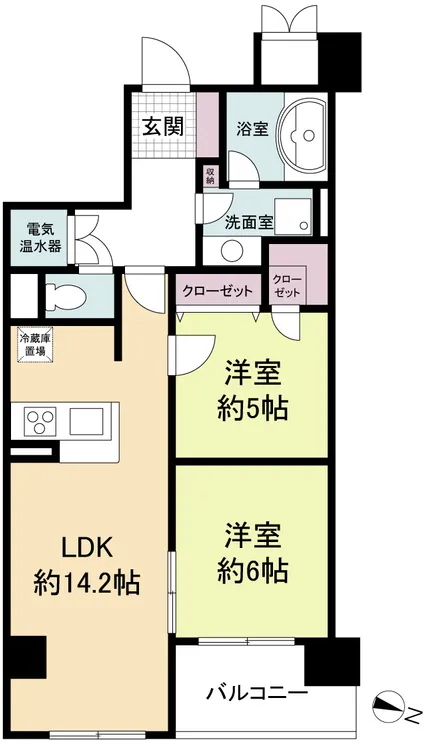 Glen Park Umeda North - Floor Plan - ["Tile Flooring", "Geraniums"]