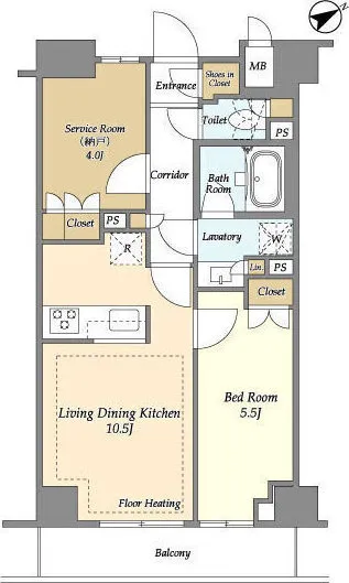 Ichigayadaimachizaka Front - Floor Plan - ["Rectangle", "Font", "Parallel"]
