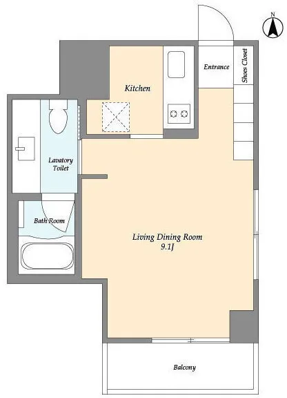 WeWill Hatchobori - Floor Plan - ["Cabinetry", "Drawer"]