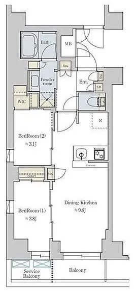 Residence Bunkyo Rikugien Front - Floor Plan - ["Diagram", "Plan", "Floor plan"]
