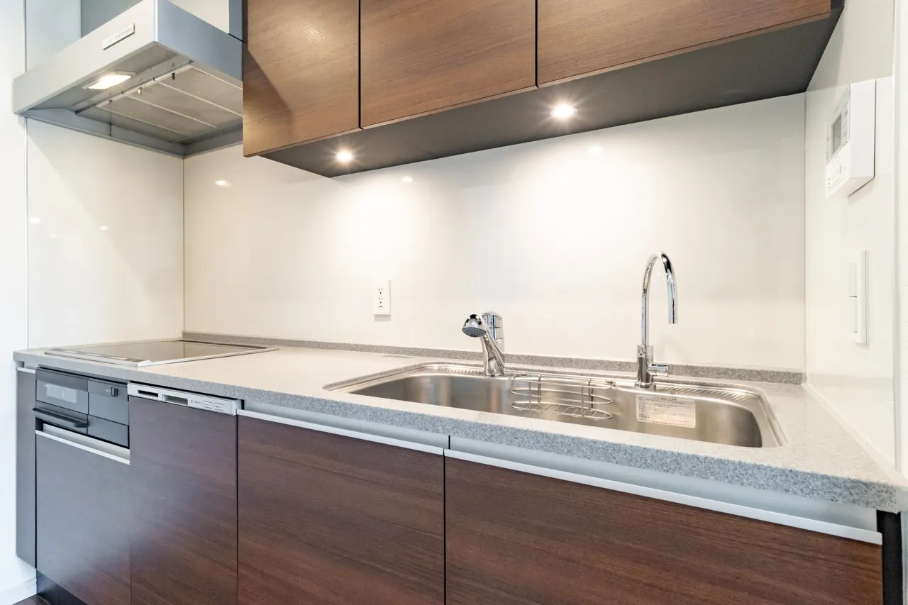 Central Park Tower La Tour Shinjuku - Interior - ["Kitchen", "Kitchen Sink", "Countertop"]