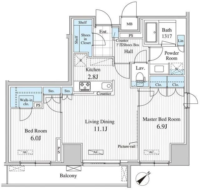 Cerio Ochiai Higashi-Nakano - Floor Plan - ["Product", "Rectangle", "Schematic"]