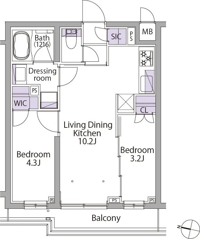Ipse Hatsudai - Floor Plan - ["White", "Diagram", "Plan"]