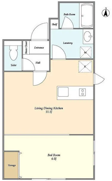 La Douceur Suginami Wada - Floor Plan - ["White", "Diagram", "Plan"]