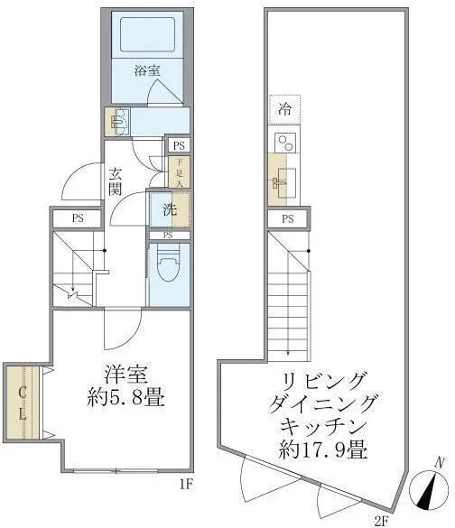 Pratique Nakano-Sakaue - Floor Plan - ["White"]