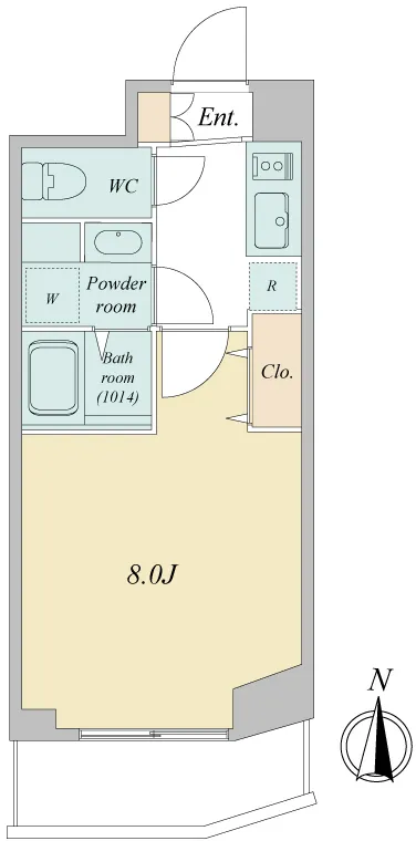 Primal Musashino - Floor Plan - ["Tile Flooring"]