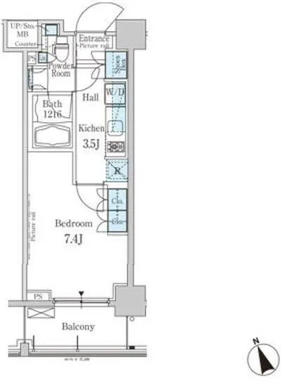 Park Axis Shibaura - Floor Plan - []