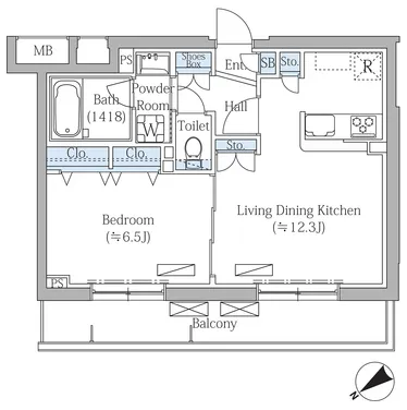 Rovine Meguro Higashiyama - Floor Plan - ["White", "Plan", "Diagram"]