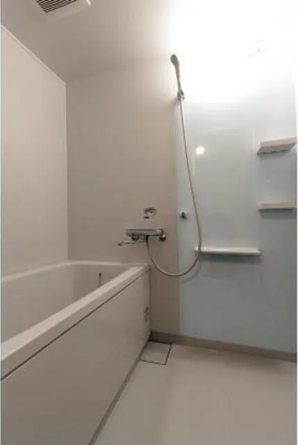 Flat Hamadayama - Interior - ["Plumbing fixture", "Shower head", "Bathtub"]