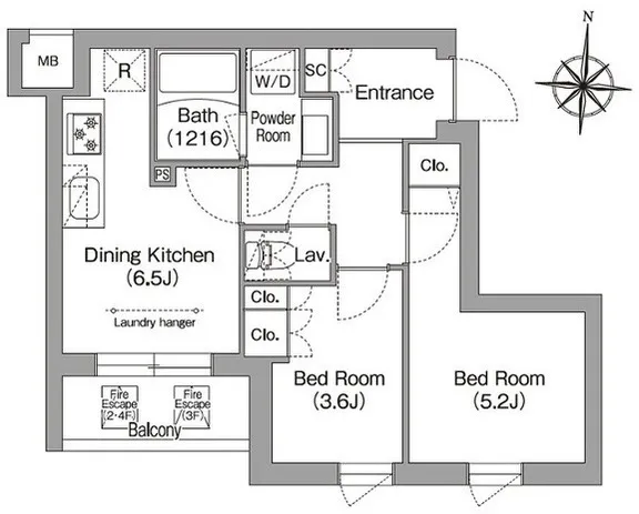 Comforia Liv Minamishinagawa - Floor Plan - ["White", "Diagram", "Plan"]