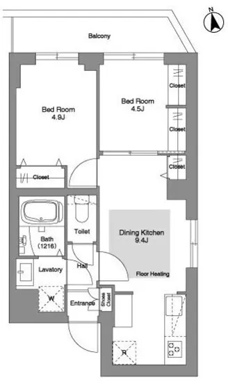 Comfortia Liv Bunkyo Sendagi - Floor Plan - ["Diagram", "Plan", "Map"]