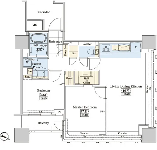 Residia Tower Kamiikebukuro (Tower Building) - Floor Plan - ["Diagram", "Plan", "Floor plan"]