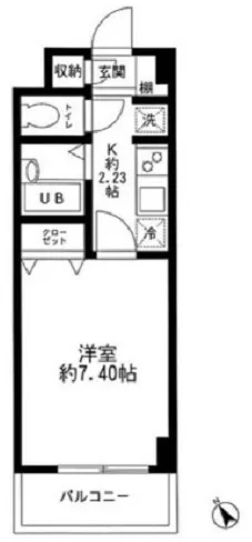 Fortrus Itabashi Honcho - Floor Plan - ["Apartment", "Home Door"]