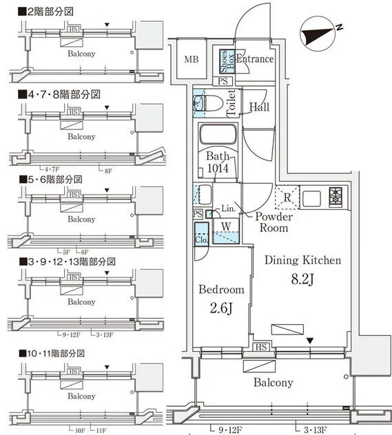 Livio Maison Ochanomizu EAST - Floor Plan - ["White", "Diagram", "Plan"]