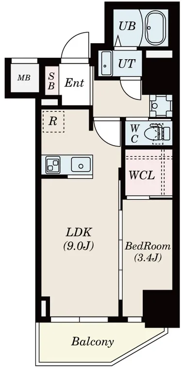 Serenite Honmachi Lien - Floor Plan - ["Tile Flooring"]