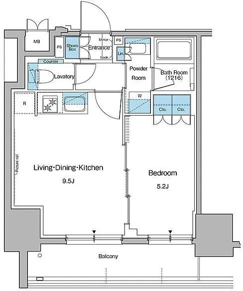 Lefon Progres Akihabara Marks - Floor Plan - ["Diagram", "Floor plan", "Plan"]