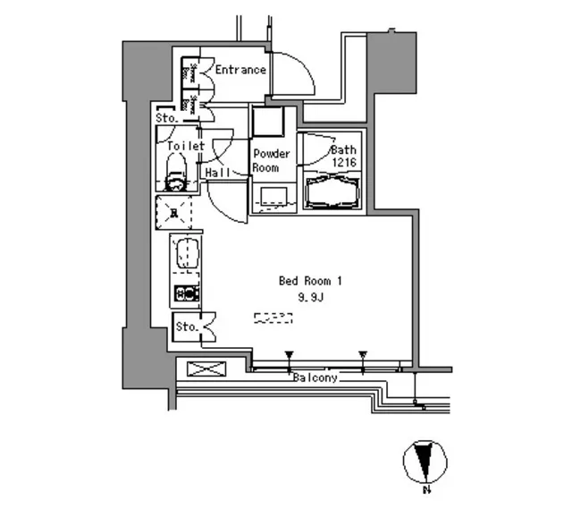 White Tower Hamamatsucho - Floor Plan - ["Floor plan", "Diagram", "Drawing"]