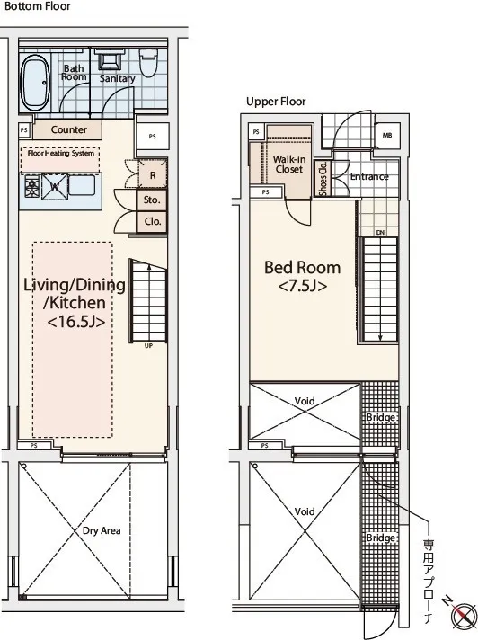 Castalia Hatsudai II - Floor Plan - ["Rectangle", "Font", "Parallel"]