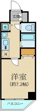 Presence Shinjuku Gyoenmae Ultimate - Floor Plan - ["Apartment", "Balcony"]