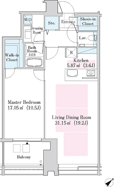 La Tour Shinjuku Garden - Floor Plan - ["Diagram", "Floor plan"]