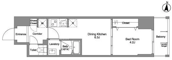 Daffitto Kinshicho - Floor Plan - []