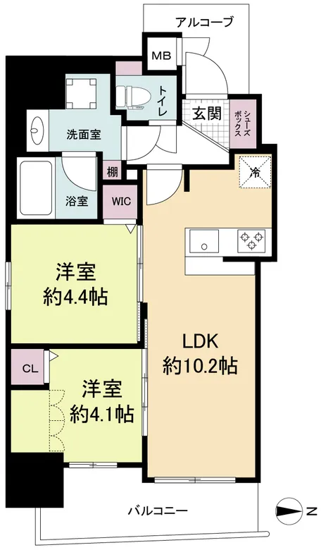Serenite Fran Noda Hanshin Station - Floor Plan - ["Geraniums"]