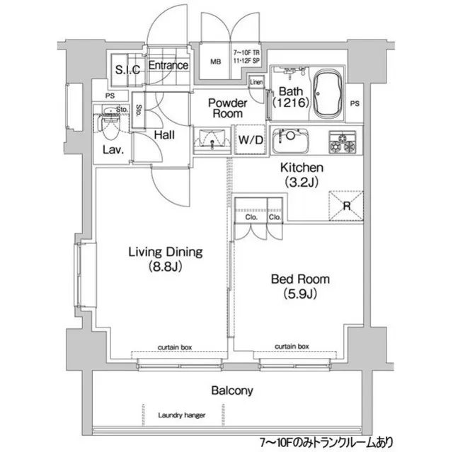 Comforia Kasuga Tomisaka - Floor Plan - ["Schematic", "Rectangle", "Font"]
