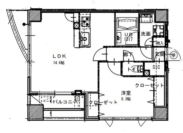 Park Flats Shibaura - Floor Plan - ["Plan", "Diagram", "Technical drawing"]