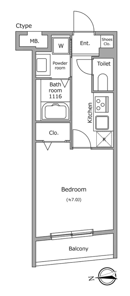 Glorio Shelt Ikebukurohoncho - Floor Plan - ["Rectangle", "Line", "Font"]