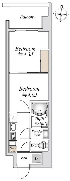 Doue Ryogoku III - Floor Plan - []