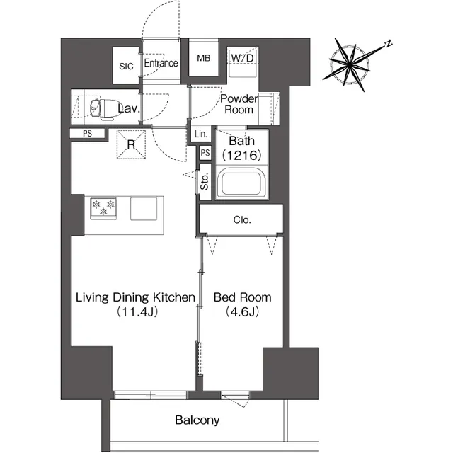 Refir Orbe Asakusabashi - Floor Plan - ["Schematic", "Slope", "Rectangle"]