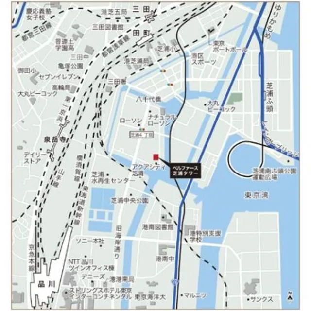 Belle Face Shibaura Tower - Other - ["Map", "Text", "Line"]