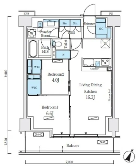 Royal Parks Akabane North - Floor Plan - ["Diagram", "Plan", "Floor plan"]